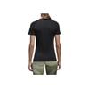 adidas Solid Color Logo Round Neck Quick-Dry Sports Short Sleeve T-Shirt Women Tops Black BK2688