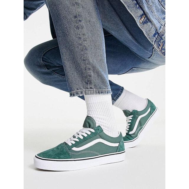 

Темно-зеленые кроссовки Vans Old Skool