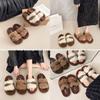 Thick-soled Heightening Mao Mao Slippers Women's 2025 New Autumn and Winter Classic Internet Celebrity Stunning French Mao Mao Shoes One-word Cotton