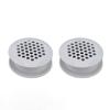 2Pcs Round Vent Cover White Rustproof Rugged Versatile Air Vent Mesh Hole Cover for Home Closet