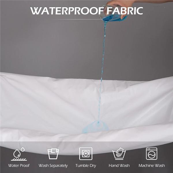 2023 Vanntett Sengetrekk Sengetøy Lagen Seng Madrasstrekk med Elastisk Hjem Sengetrekk Urin og vann isolasjon