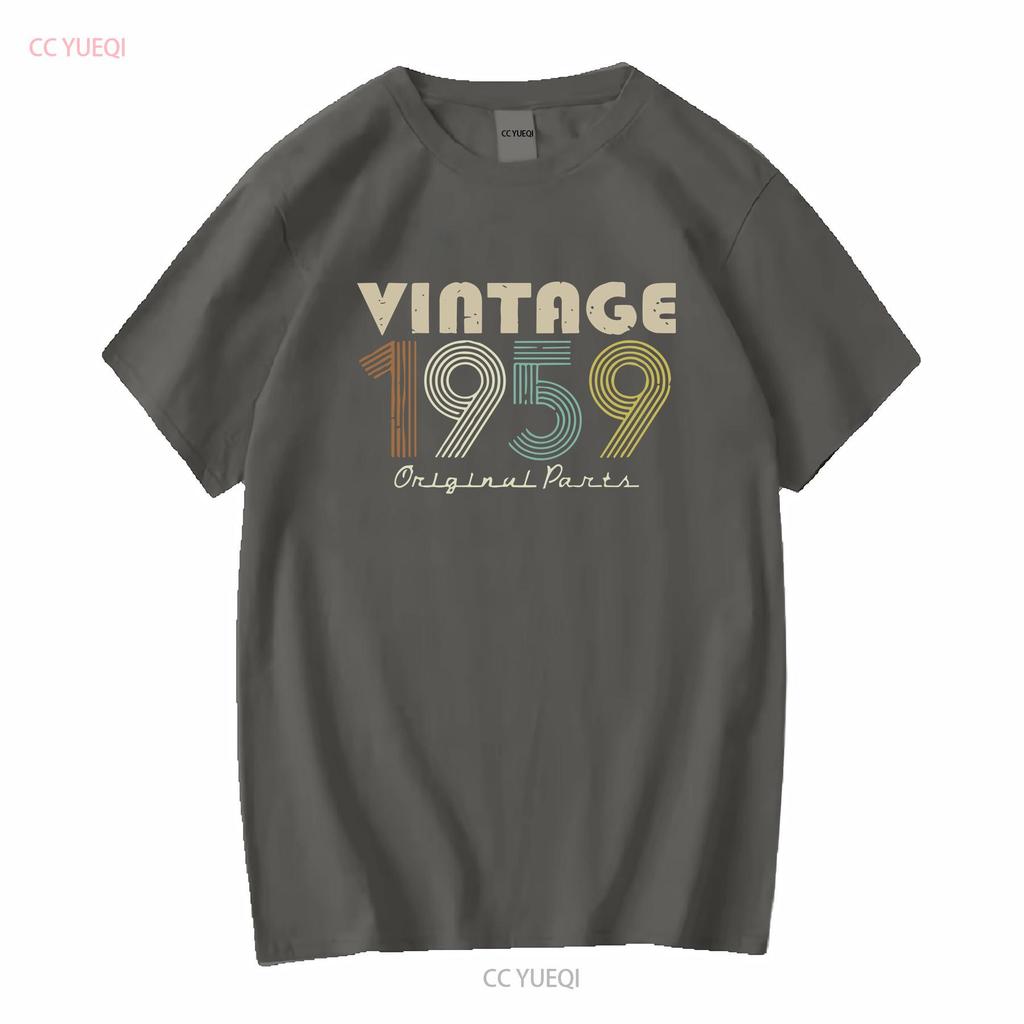 Vintage Original 1959 Birthday S Premium T Shirt vintage Washed fashion Top For Everyday Wear Stylish homme Stretched Versatile