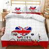 Girls Teen Romantic Bedding Collection King Paris Eiffel Tower Duvet Cover Microfiber British Style Love Heart Cartoon Comforter Cover