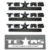Raised Emblems TEXAS EDITION Gloss Black 3D for Chevy Silverado Stickers 3 Packs