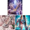 Dream High Heels DIY Gem Art Diamond Painting Kits for Home Wall Decoration Crystal Rhinestones Diamond Painting 11.81x11.81in