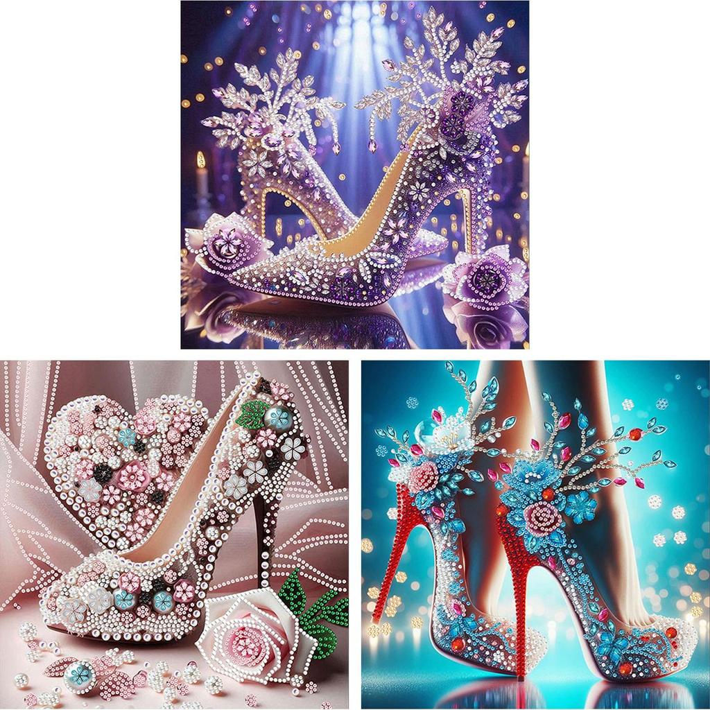 Dream High Heels DIY Gem Art Diamond Painting Kits for Home Wall Decoration Crystal Rhinestones Diamond Painting 11.81x11.81in