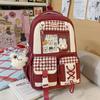 Schultasche Japanischer ins Stil Schultasche Mittelschule Mädchen Rucksack mit großem Fassungsvermögen Hoher Wert Transparente Schmerztasche Schüler Freizeitrucksack