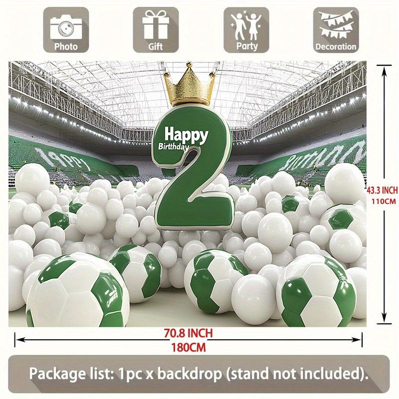 Party Backdrop Birthday Football Soccer Photo Booth Background Wall Decor