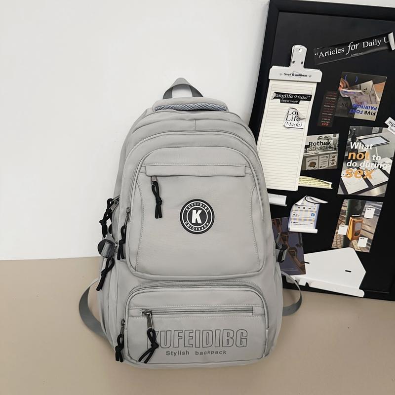 Men Large Capacity Backpack Middle School Student Schoolbag Women Travel Backpack