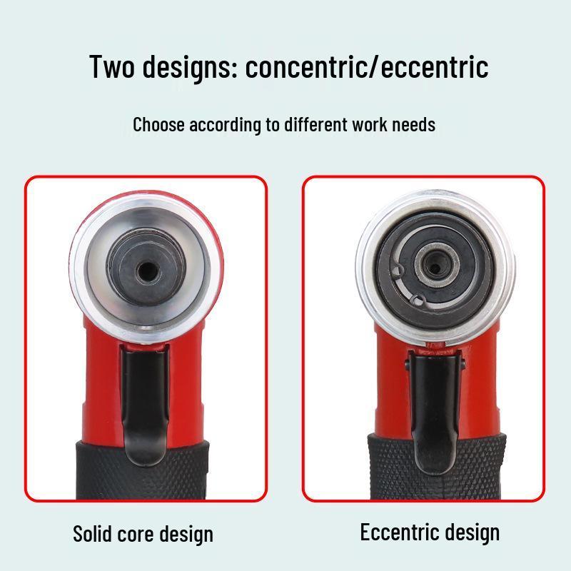 Gaobao Bent Shaft Pneumatic Sander & Polisher (2" & 3") - Air Powered Orbital Waxer & Grinder