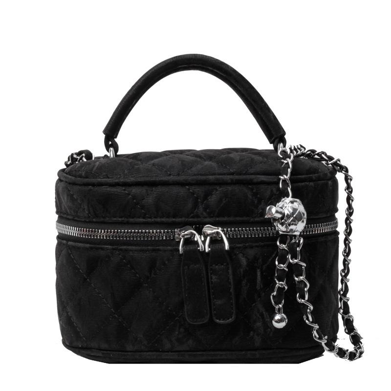 

Small Bag Women s New Fashion Casual Diamond Chain Messenger Bag Hand Bag чёрный