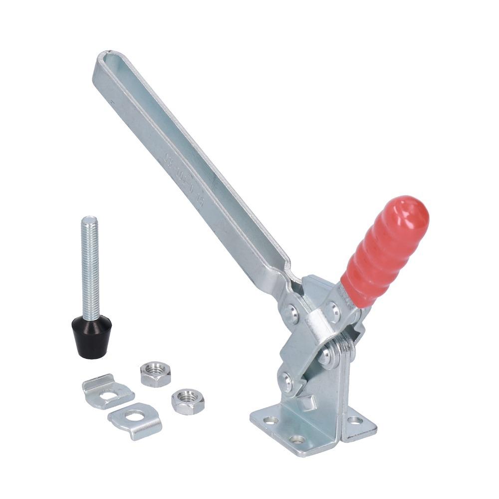 Silver Fixture Clamp 180kg Clamping Force Vertical Toggle Clamp Heavy Toggle Clamp Welding