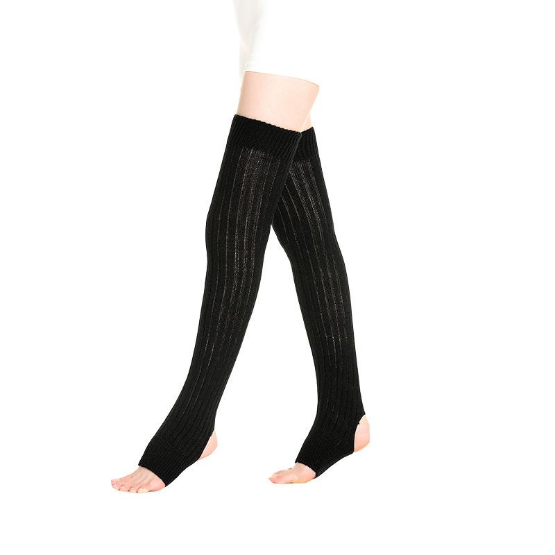 Womens Leg Warmers Winter Warm Ankle Stretch Knitted Thigh High Over Knee Long Socks Ladies Boot Sock Gaiter Female Stockings