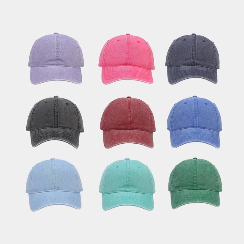 Waterwash Baseball Cap For Men And Women Sun Protection Adjustable Cotton Outdoor Sun Hat