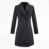 Troloman Women's Elegant Wool Blend Padded Mid-Length Coat
