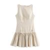 Kaslead New Arrival Women's Clothing Fashion Style Fashion Bowknot Decoration Mini Dress 3152278