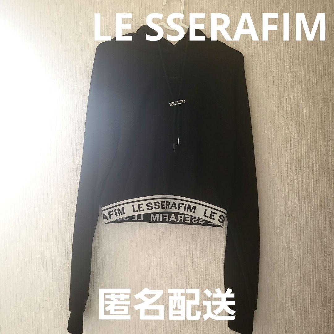 

[USED] Lu Seraphim Crop Hoodie Sweatshirt, Black