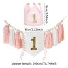 First Birthday Party Decorations High Chair Banner and Crown Hat Decorative Themed Supplies