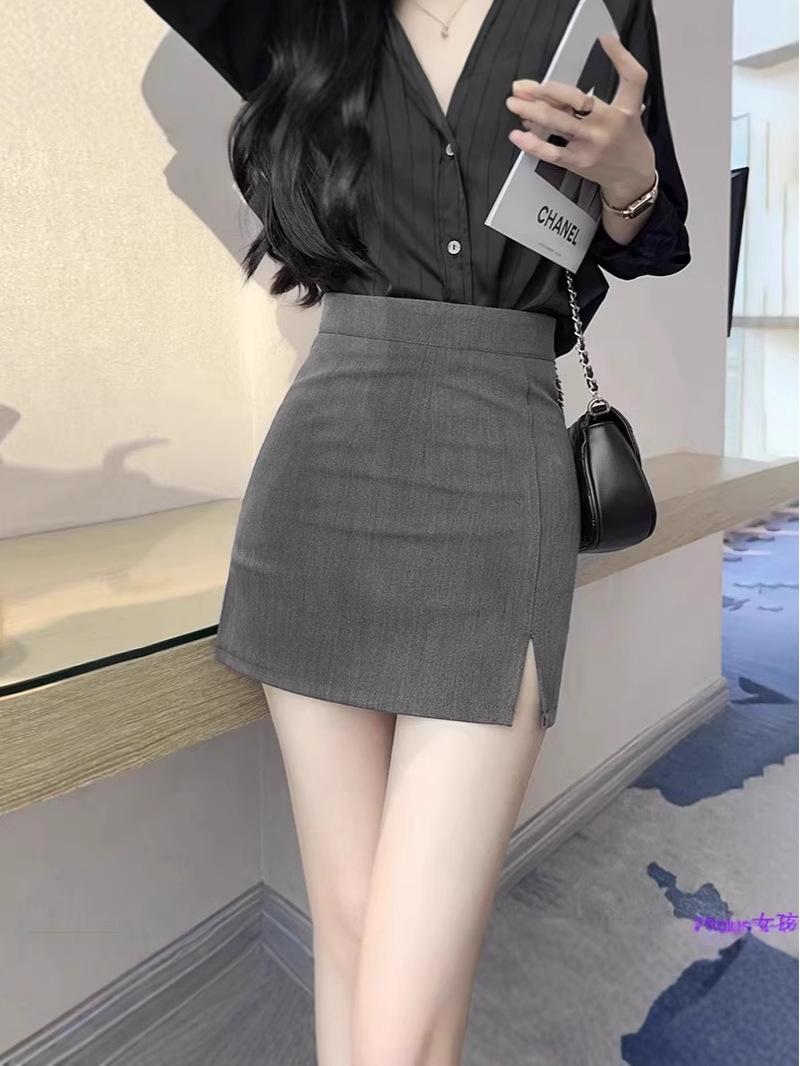 

XS Black Midi Pencil Skirt - Women s Autumn 2024 Collection, High Waist, Slimming Bodycon, Professional One-Step Design L