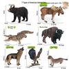 Wild Animal Figurine Set: Jaguar, Cheetah, African Leopard for Kids