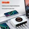 140W Multi-Port Charger with 100W PD Fast Charging, Digital Display, and Magnetic Wireless Charging Dock