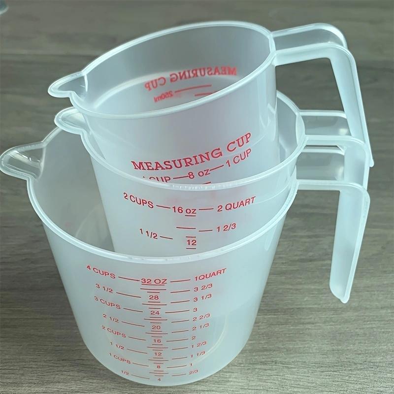 2505001000Ml Plastic Measuring Cups Highly Transparent Measuring Cups With Scale Kitchen Baking Weighing And Measuring Tools