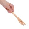3Pcs Wood Grain Texture Tableware Set Solid Wood Dining Kit Utensil Pack  Table Decoration