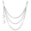 European and American Jewelry Punk Crescent Geometric Chain Trouser Chain Hip Hop Cool Versatile Waist Chain