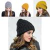 Fashionable Winter Knit Beanie Hat For Women With Cozy Soft Polyester Fabric And Stylish Letter Design