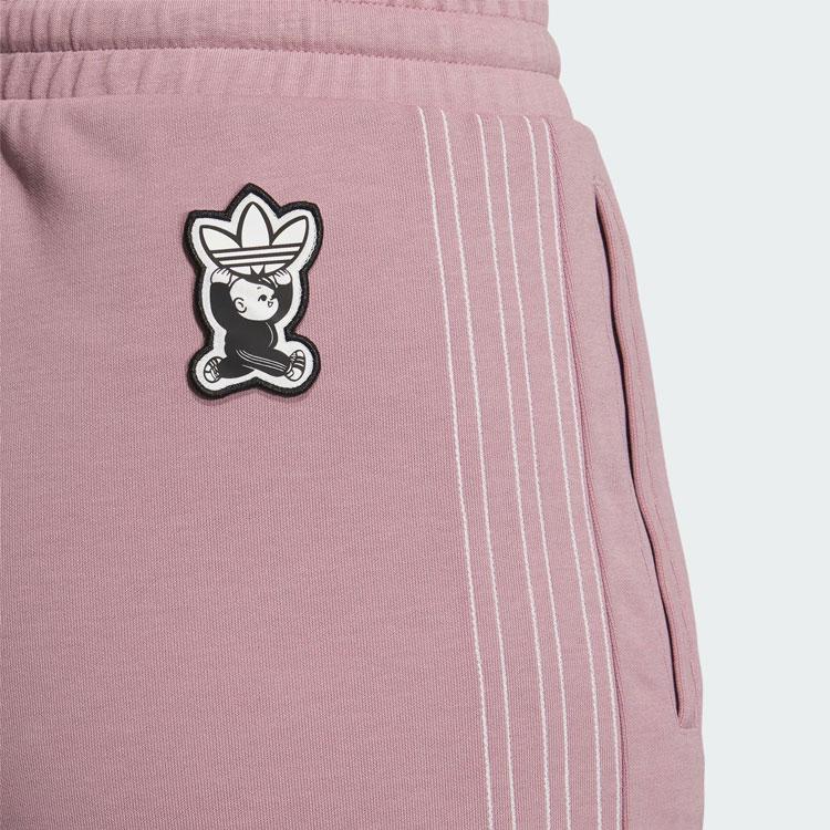 Adidas Originals Trefoil Wide-Leg Knit Track Pants Women Bottoms Magic-Purple Pink IN1023