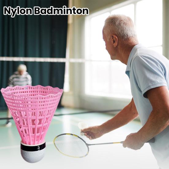 10 ks Nylon Badminton Stabilní Odolné Nylonové péřové míčky Mládežníci Trénink vnitřního venkovního badmintonu