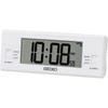 SQ321W Alarm Clock Table Clock Digital Radio Controlled White 48×123×30mm