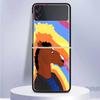 Cartoon B-BoJack Horsemans For Samsung Galaxy Z Flip 5 4 3 5G Phone Case Black Hard Cover ZFlip 5 4 3 Luxury Shockproof Bumper C