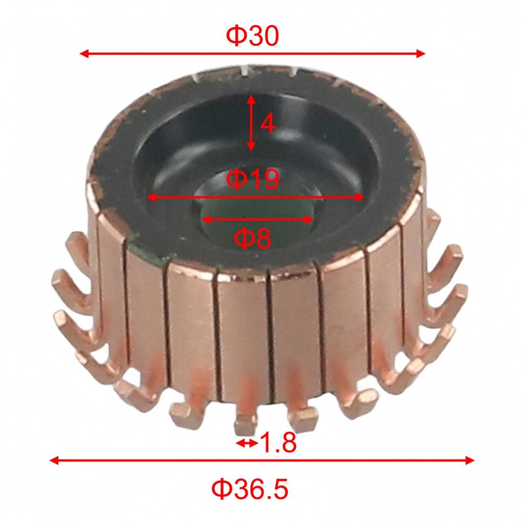 2022 Motor Commutator Copper Tone/Black Replacement