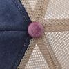 Washed Cotton Mesh Sun Hat Color-blocked Snapback Hat Summer Baseball Cap