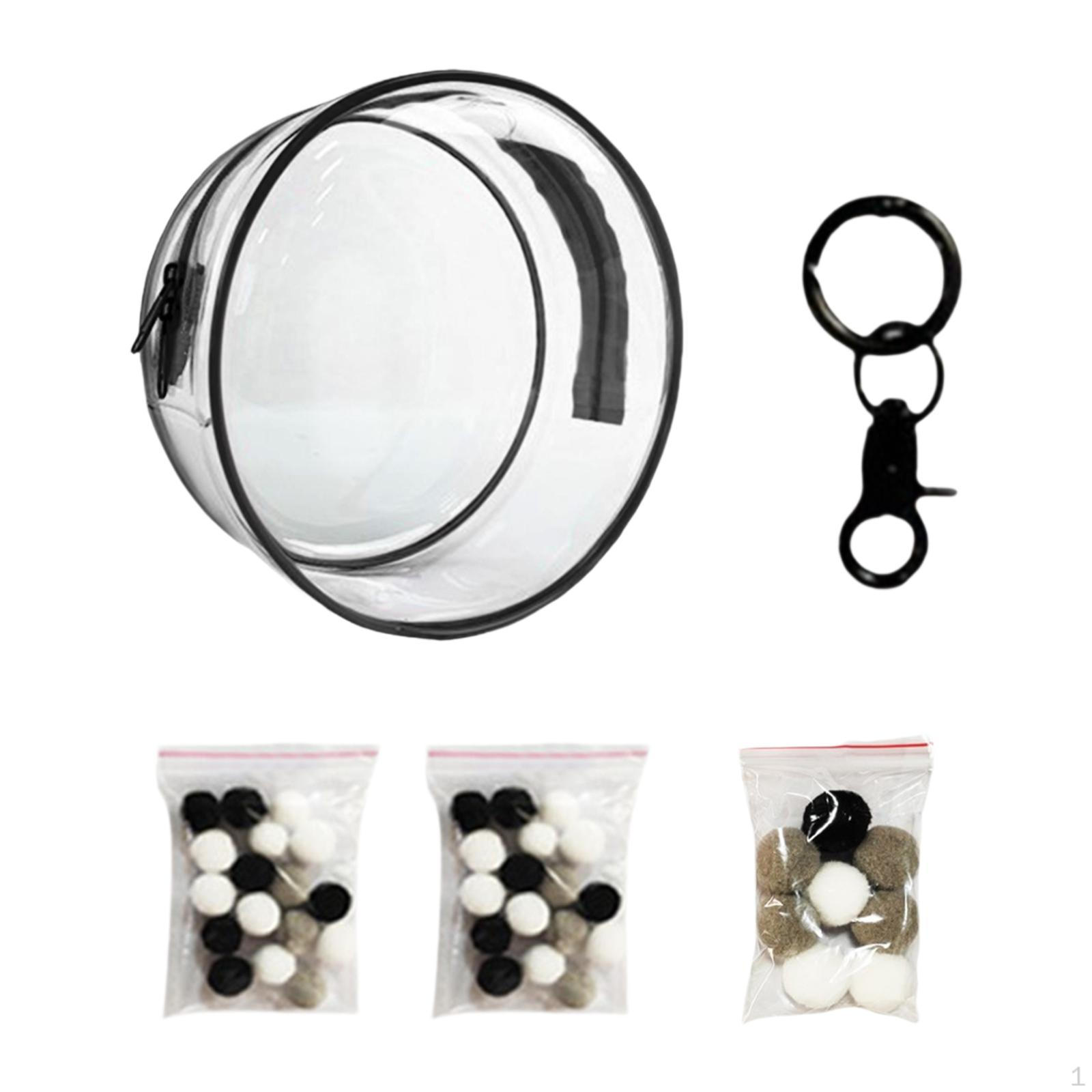 

Прозрачная сумка для хранения кукол, коллекционный витринный чехол для мини-фигурки, водонепроницаемый круглый контейнер