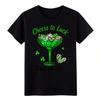 Green Cocktail Cheers To Luck T-Shirt|St. Patrick's Day Graphic Multi Tee Unisex