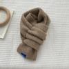 Solid Color Y2K Knitted Scarf Thicken Cross Woolen Scarf Fashion Winter Warm Scarf  Unisex