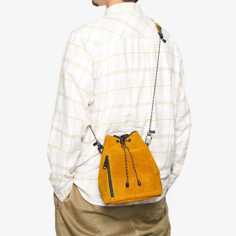 [Assob] WATERPROOF SUEDE DRAWSTRING BAG 091754 Turquoise