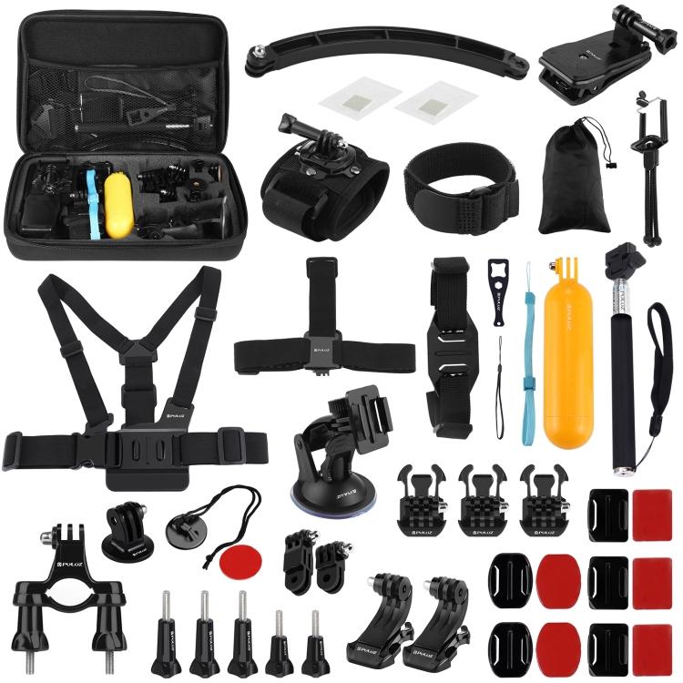 

PULUZ 50 in 1 Accessories Total Ultimate Combo Kits with EVA Case for GoPro, Insta360, DJI and Other Action Cameras