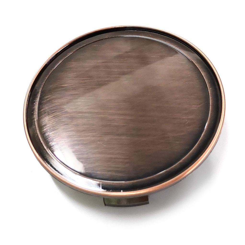 4x Red Copper Wheel Center Caps, 75mm & 69mm, Wheel Covers & Center Covers