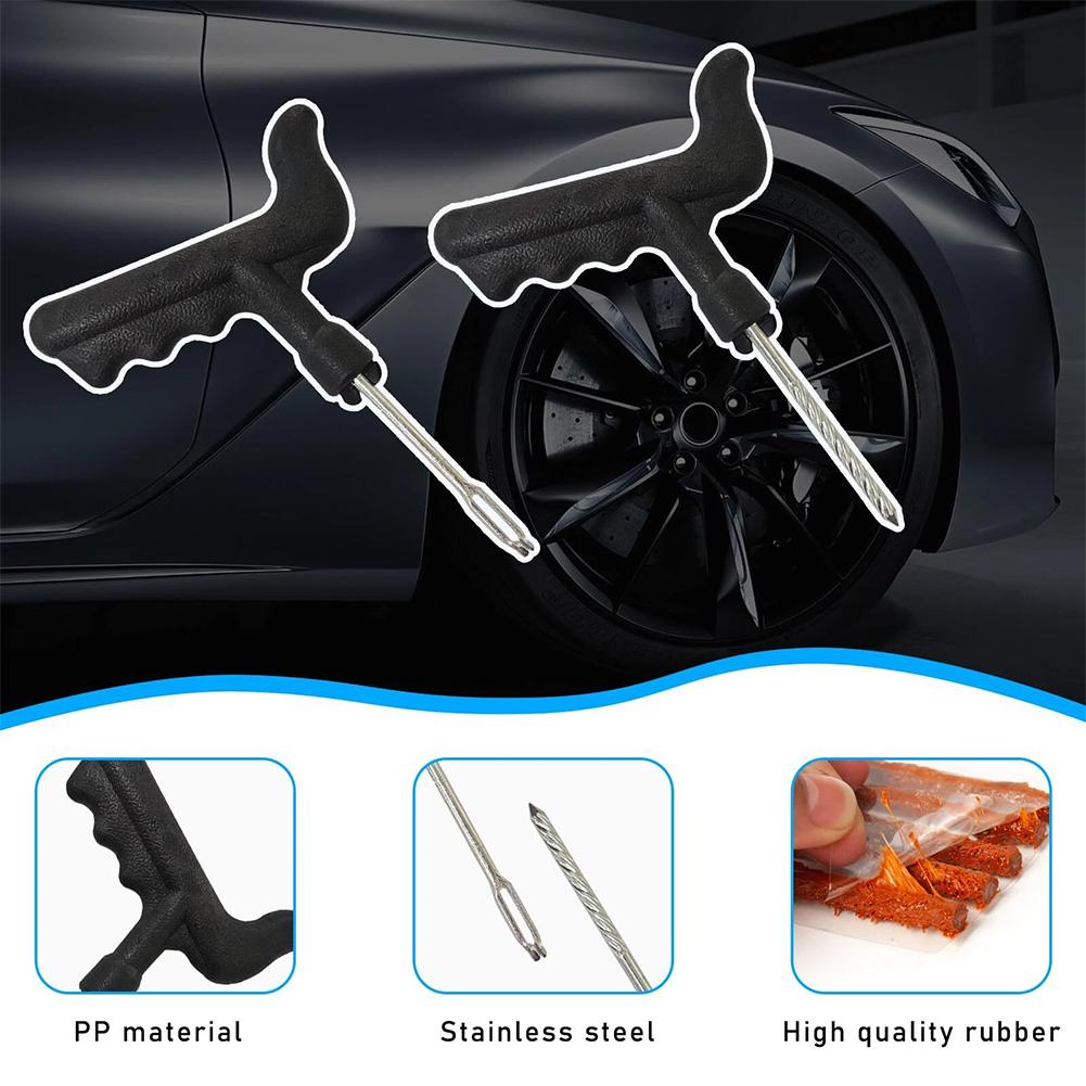 Car Tire Repair Tool Motorcycle Tubeless Wheel Tire Repair Kit Emergency Repair Tools Glue Strips Glue Quick Repair Supplies