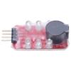 5 Pcs Lithium Battery Low Voltage Alarm Sound Light Warning Real Time Detection Battery Voltage Buzzer Alarm for 2S 3S