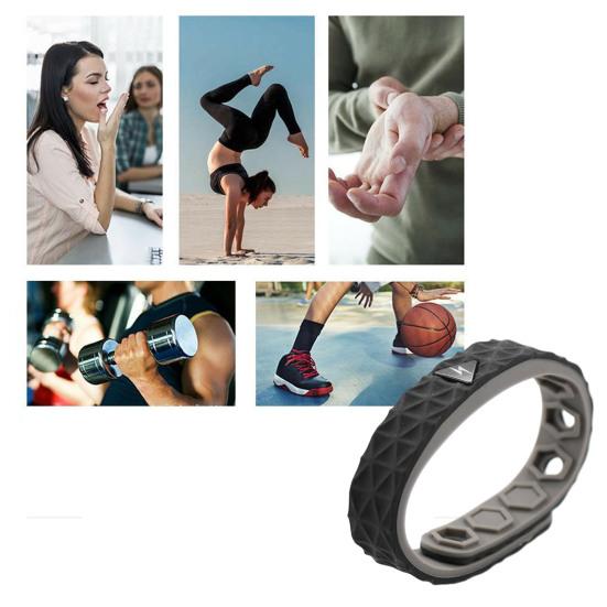 Silicone Bracelet Ultralight Waterproof Non-Fading Adjustable Comfortable to Wear Protective Flexible Unisex Anti-static Silicone Sports Bracelet