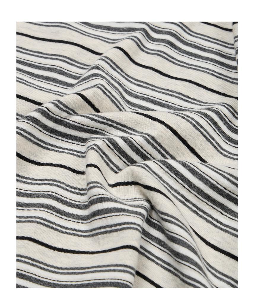 ETCE (Base) Stripe Pocket Long Sleeve (Oatmeal)