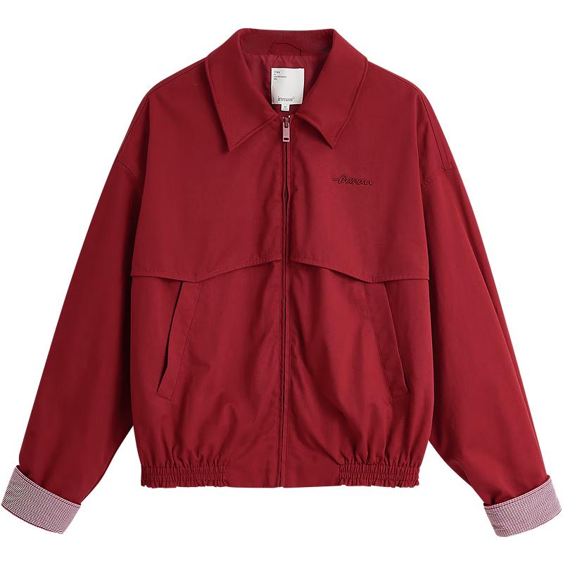 

INMAN Casual Plaid Patchwork Lapel Jacket L