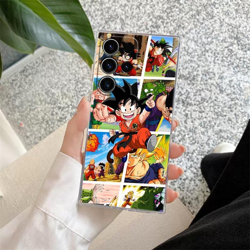 Little Goku Anime Drawings Dragons Balls Z S26 Ultra Case For Samsung Galaxy S25 S26 S24 S23 Ultra S22 Plus S21 FE Phone Cover