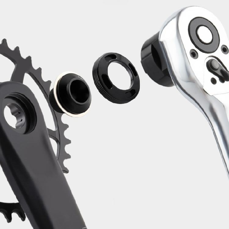 Light Weight Aluminum Crank Arm Cover Installation Tool Bicycles Crank Arm Bolt Tool Cycle Repair Bike Crank Arm Wrench