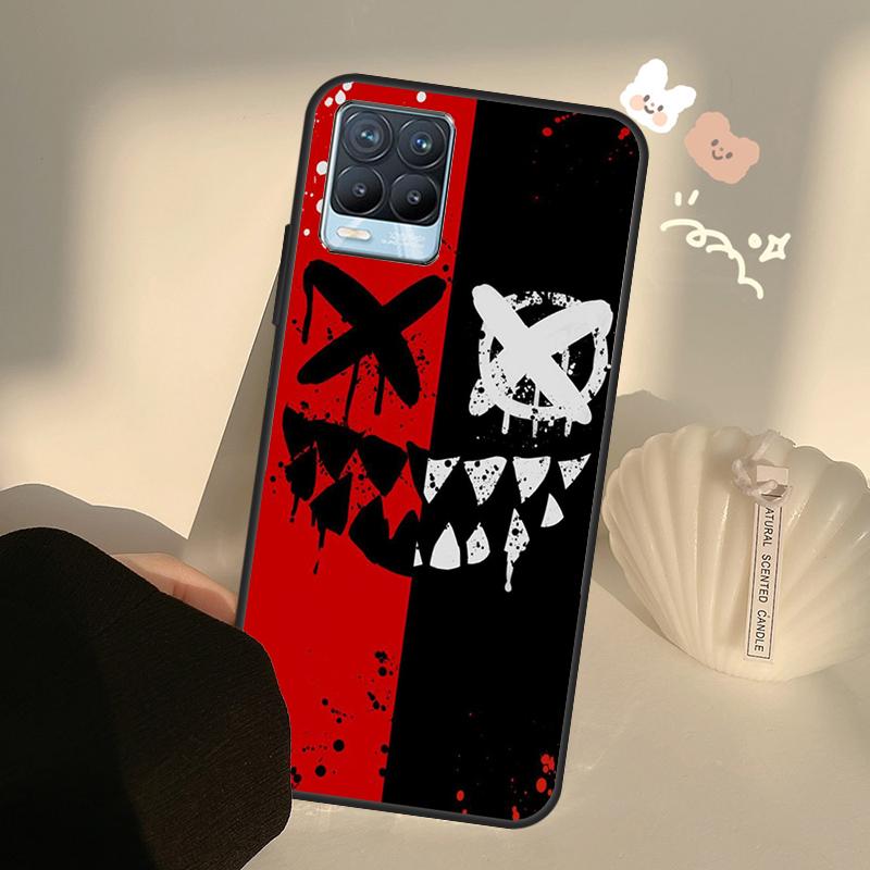 Scary Smile Skeleton Devil Case For Realme 9 8 Pro 8i 9i GT Master GT Neo 2 3 Cover For OnePlus 9 Pro 10 Pro Nord2 9R