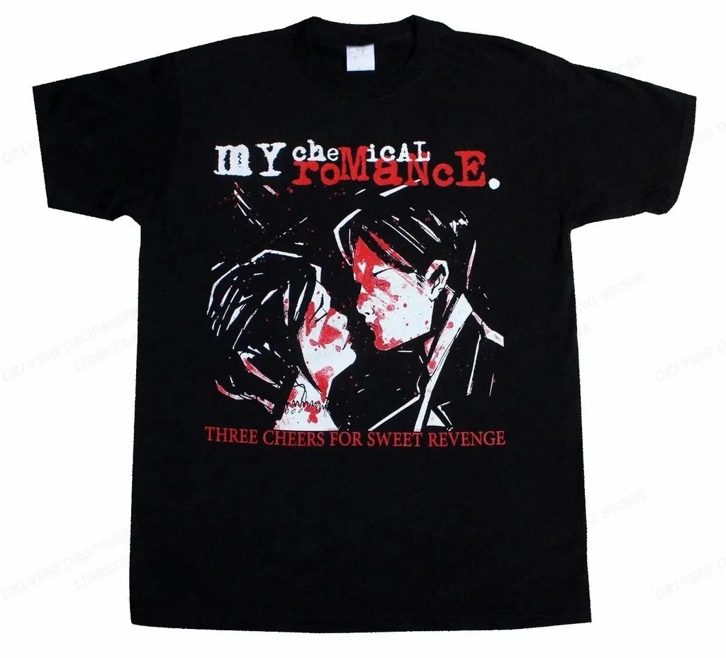 My Chemical Romance T Shirt Men Fashion T-shirts Cotton Tshirt Kids Hip Hop Tops Tees Women Tshirt Summer Vintage Anime Tops Boy#Color(1)